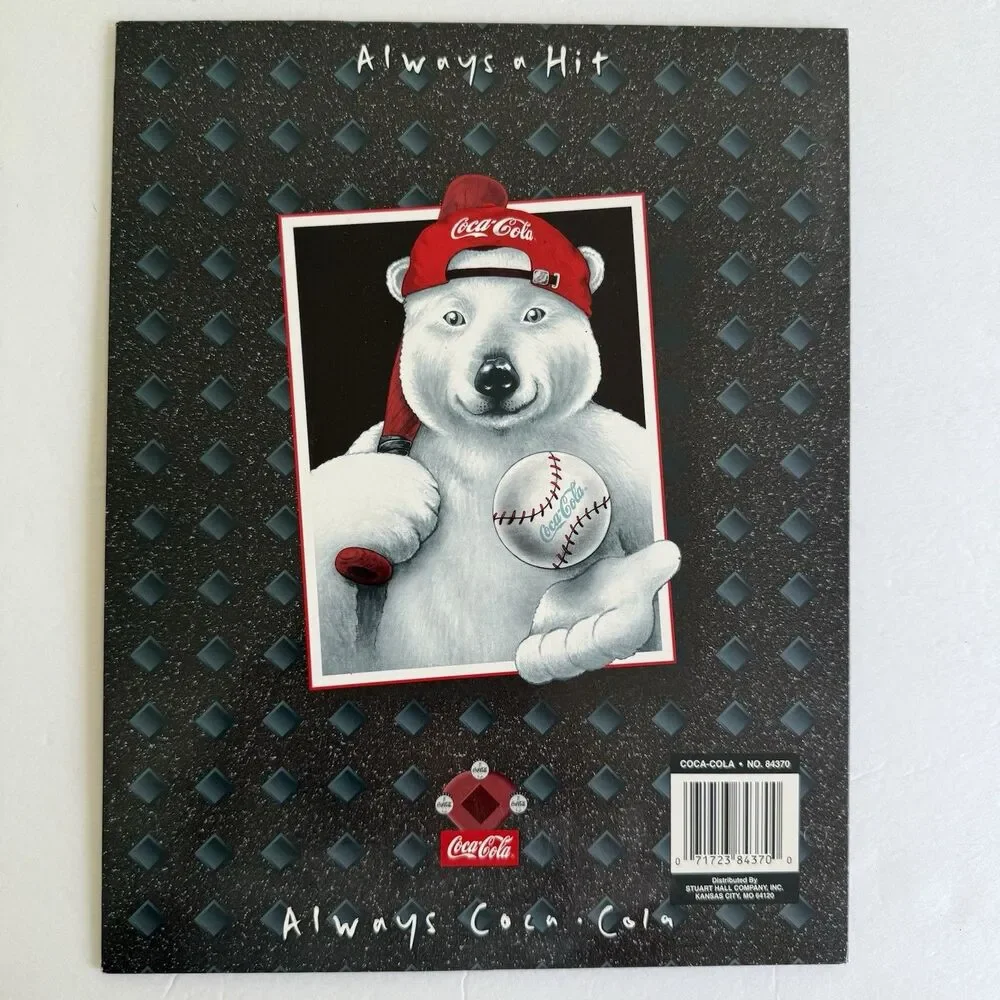 Vintage Coca Cola Coke Soft Drink Folder Polar Bear 1997 Memorabilia Set of 4